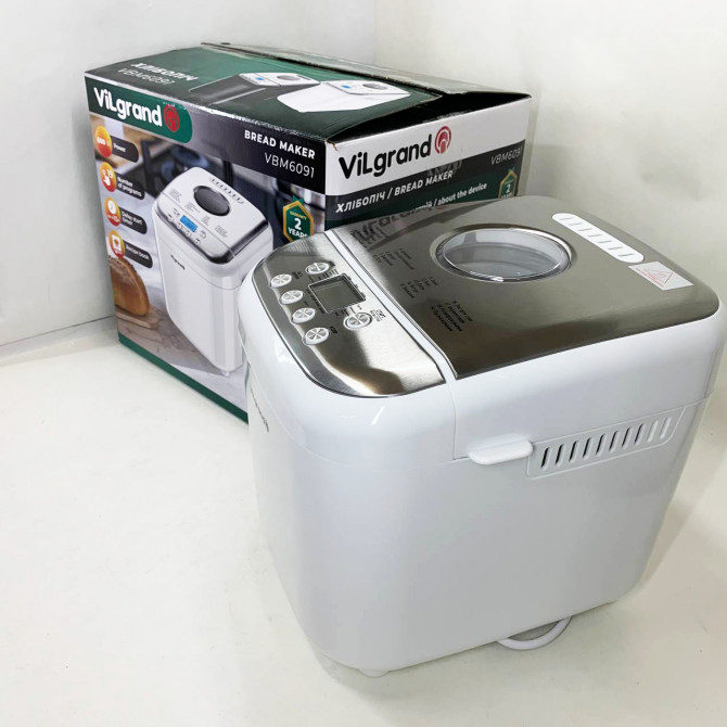 Хлібопічка ViLgrand VBM6091. Колір: білий - изображение 1