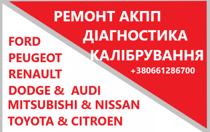Відновлення АКПП РКПП Варіаторів # NISSAN AUDI DODGE FORD FIAT RENAULT - изображение 1