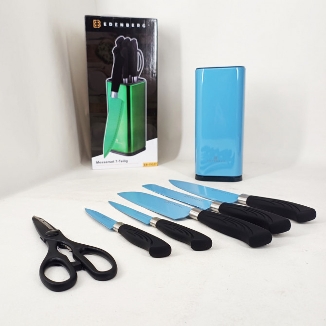 Набір ножів Edenberg EB-11027 7 предметів Blue - изображение 1