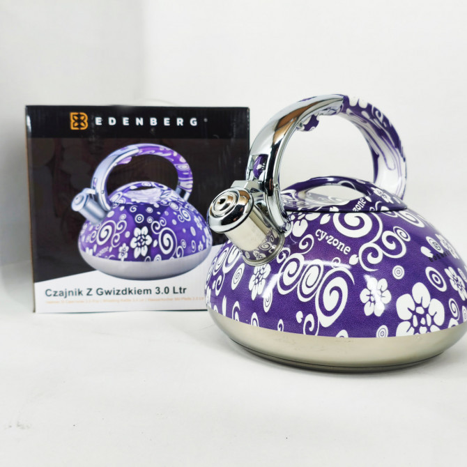 Чайник із свистком Edenberg EB-1959 3л з капсульним дном Purple - изображение 1