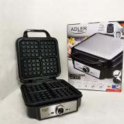 Електрична вафельниця Adler AD 3083 з антипригарним покриттям, ре...