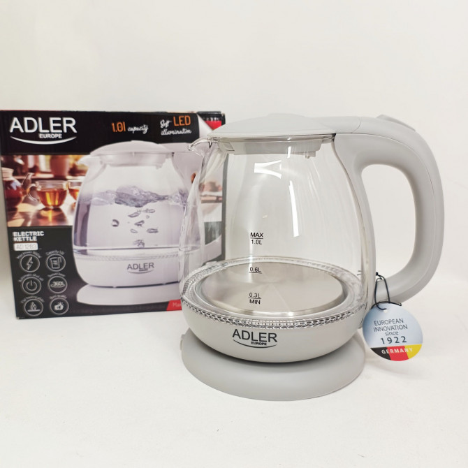 Електрочайник ADLER AD 1283g 1100Вт 1л - изображение 1
