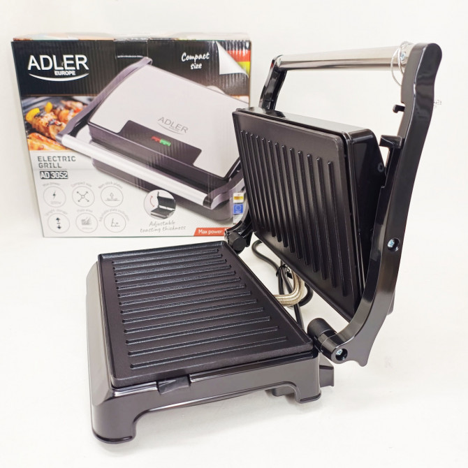 Електричний контактний гриль Adler AD 3052 1200Вт - изображение 1