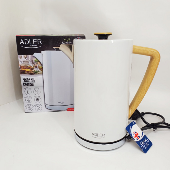 Електрочайник Adler AD 1347 1.7л White - изображение 1