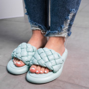 Шльопанці жіночі Fashion Pansy 3633 41 розмір 26 см М'ятний