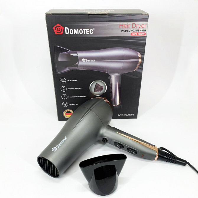 Професійний фен для волосся Domotec MS-409B 1980Вт - изображение 1