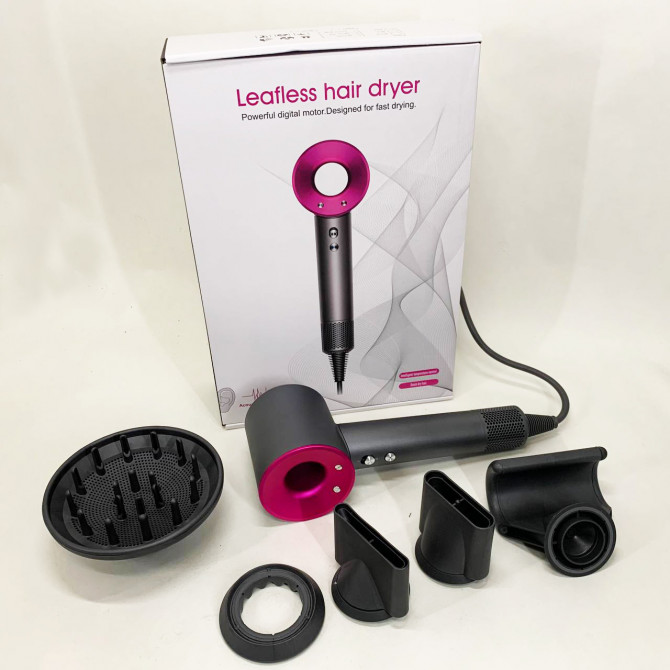 Фен Super Hair Dryer з 5 насадками для швидкого сушіння та уклада... - изображение 1