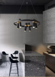 Люстра підвісна LOFT на 12 лампочок 26152 Чорний 30-200х65х65 см.