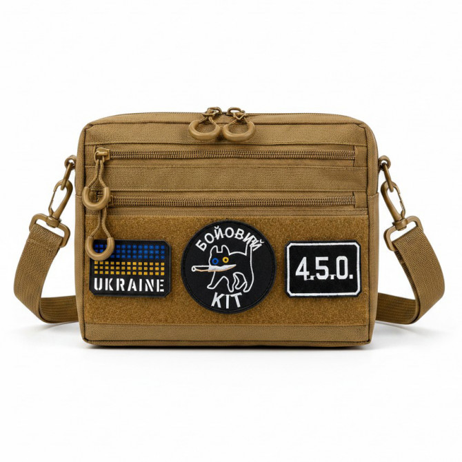 Чоловіча тактична сумка EDC Cordura 600D, сумка для патчів 25×20×... - изображение 1