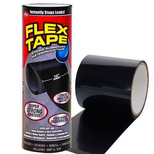 Водонепроникна ізоляційна надміцна скотч-стрічка Flex Tape 30 см - изображение 1