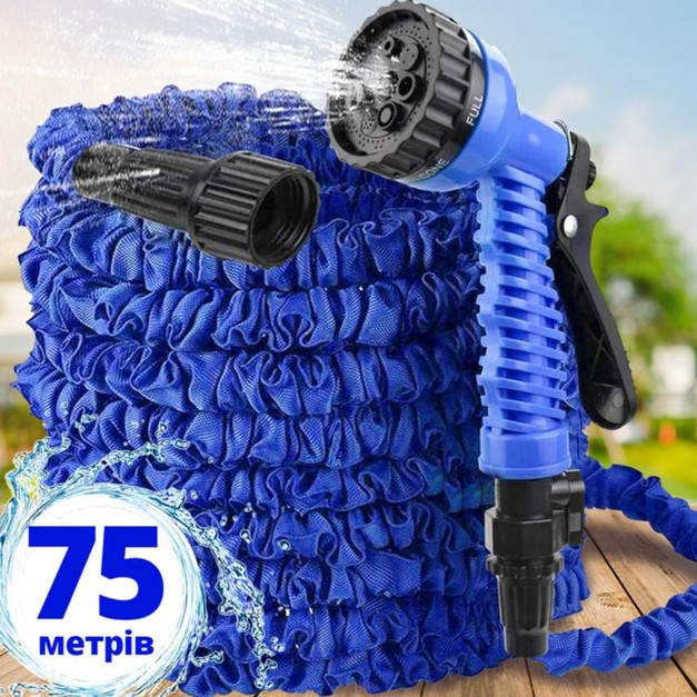 Садовий шланг Magic House 75.0м 250FT. Колір: синій - изображение 1
