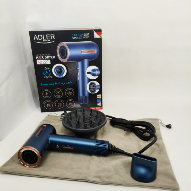 Фен Adler AD 2271 SUPERSPEED TURBO 1500Вт - изображение 1