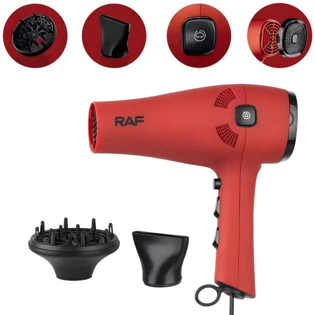 Фен для волосся RAF R.402R 2400Вт - изображение 1