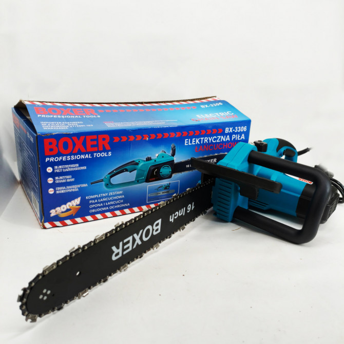 Пила ланцюгова мережева 2200Вт 40см Boxer BX-3306 електропилка - изображение 1
