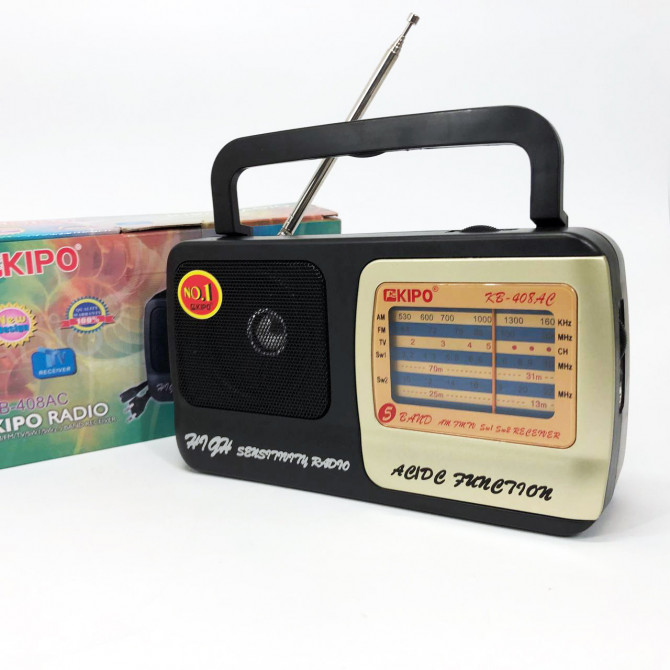 Радіоприймач KIPO KB-408 AC потужний радіо FM c usb живлення від ... - изображение 1