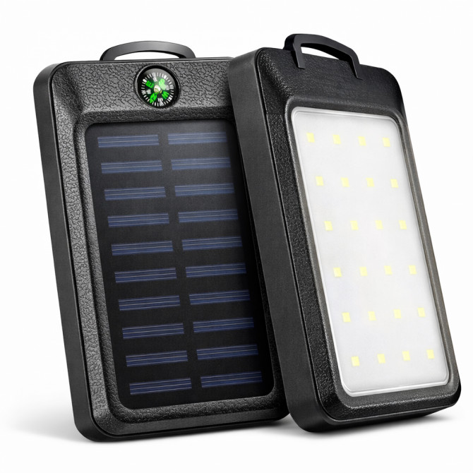 УМБ Power Bank Solar 18000 mAh мобільне зарядне з сонячною панелл... - изображение 1
