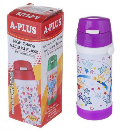 Дитячий термос A-Plus AP-1776-purple 320 мл фіолетовий - изображение 1