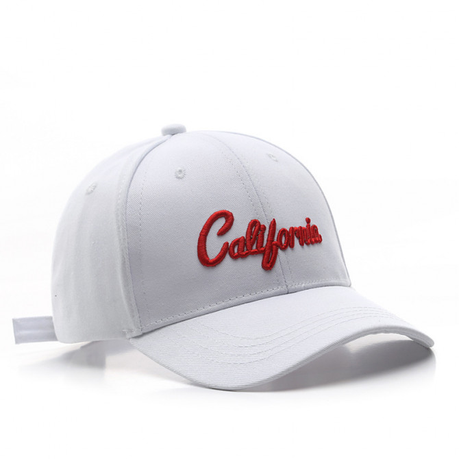 Кепка-бейсболка California 8418 56-60 см біла - изображение 1