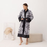 Кімоно жіноче з плюшевого велюру Kimono Snow Leopard 18374 XL