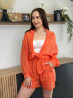 Костюм жіночий літній із жатого батиста Fashion 2610 20577 оранже...
