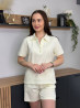 Костюм жіночий літній з котону Fashion 187 20557 S лимонний