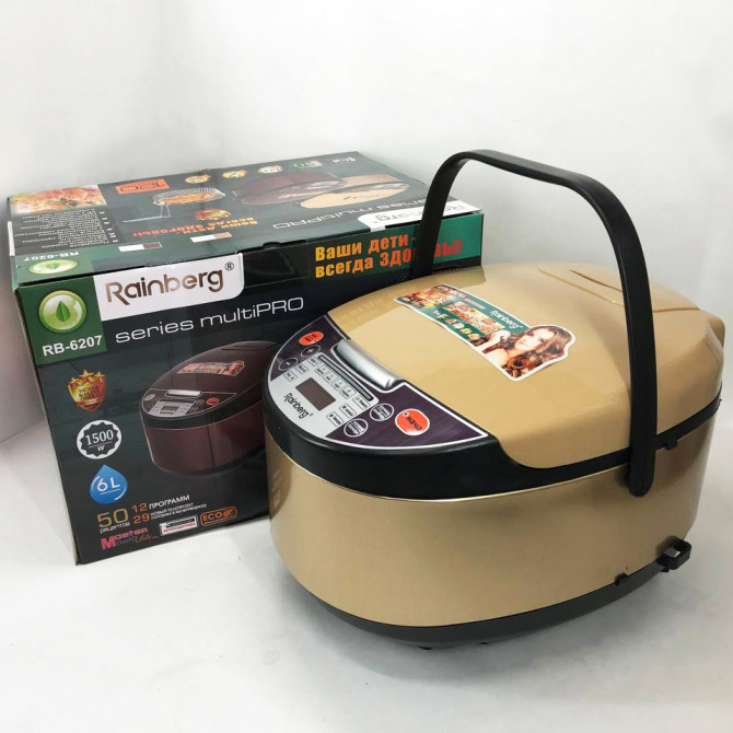 Мультиварка Rainberg RB-6207 6л 1500Вт з фритюрницею 12 програм с... - изображение 1