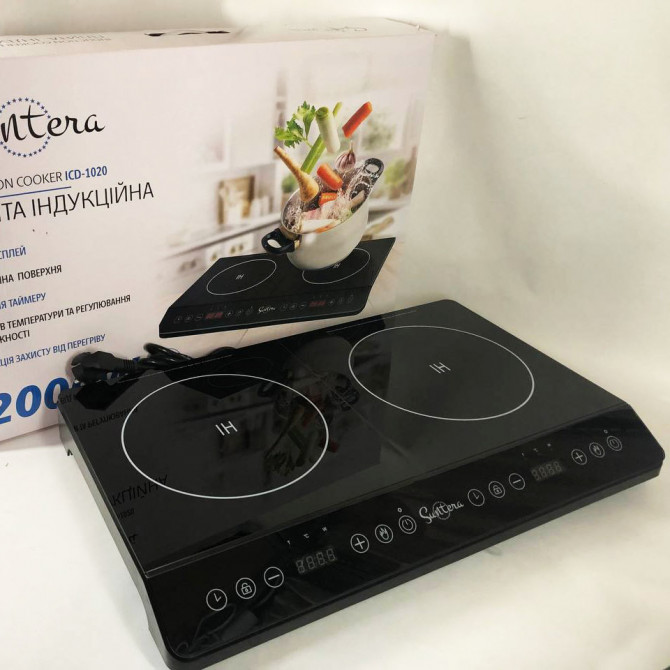 Електроплита індукційна інфрачервона Suntera ICD-1020 з дисплеєм ... - изображение 1