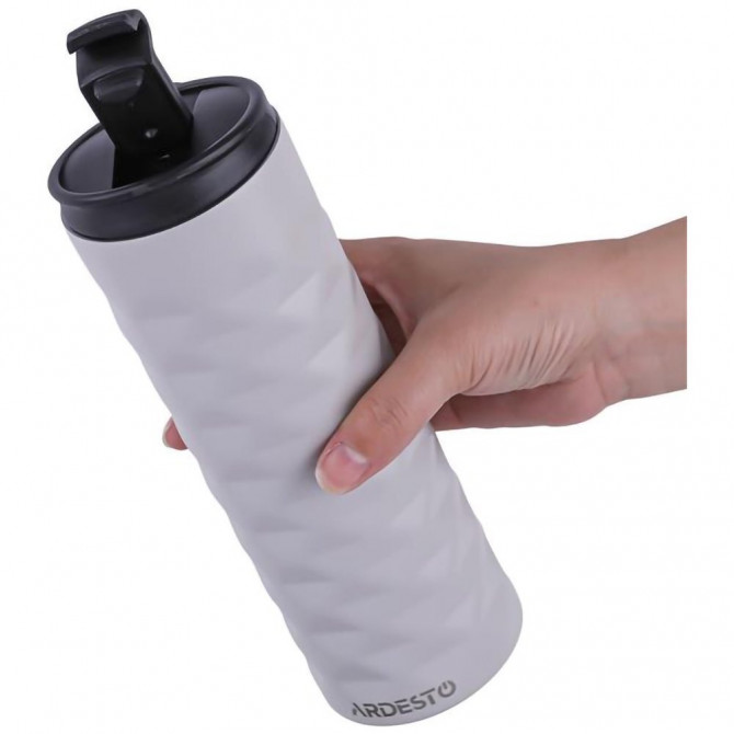ТермоКружка Ardesto Bright Сity AR-2640-BG 400 мл бежевий - изображение 1