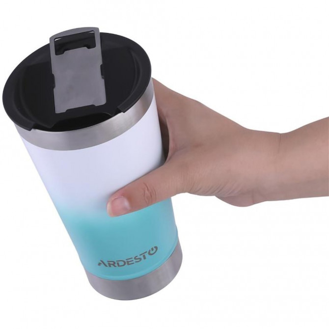 ТермоКружка Ardesto Bright Сity AR-2647-BL 470 мл блакитний - изображение 1