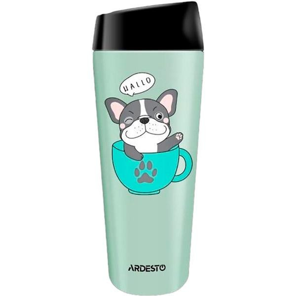 ТермоКружка Ardesto Сoffee Time FrenСhie AR-2645-DG 450 мл зелени... - изображение 1