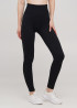 Легінси жіночі в рубчик з пуш-ап LEGGINGS RIB 18864 S-M чорні