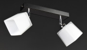 Люстра стельова на 2 лампочки 25220 Чорний 19х9х30 см.