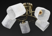 Люстра стельова на 5 лампочок 28098 Бронза 25х52х52 см.