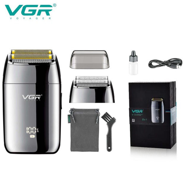 Професійний шейвер VGR V-399 SILVER, бездротова електробритва, бр... - изображение 1