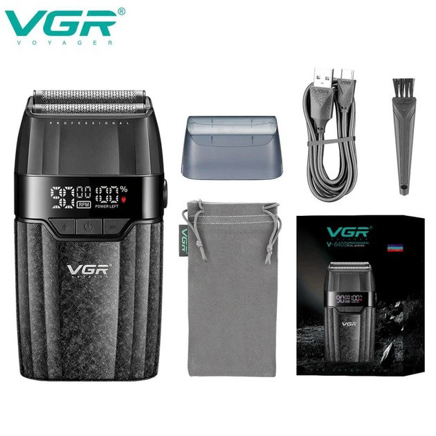 Електробритва VGR V-640S подвійна сітка 9000 RPM - изображение 1