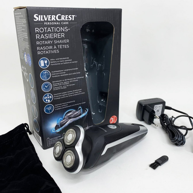 Електробритва для чоловіків роторна Silver Crest SRR 3.7 C3 акуму... - изображение 1