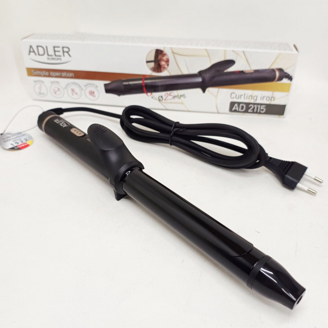 Плойка для завивки волосся Adler AD 2115 Curly 100Вт з керамічним... - изображение 1
