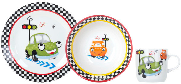 Дитячий набір посуду Limited Edition Funny Car YF6028 3 предмета - изображение 1
