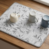 Килимок для сушіння посуду Ardesto Grey leaves ART17GL 38х51 см