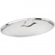 Кришка овальна Barazzoni Dolce Vita 267125000 32 см срібляста