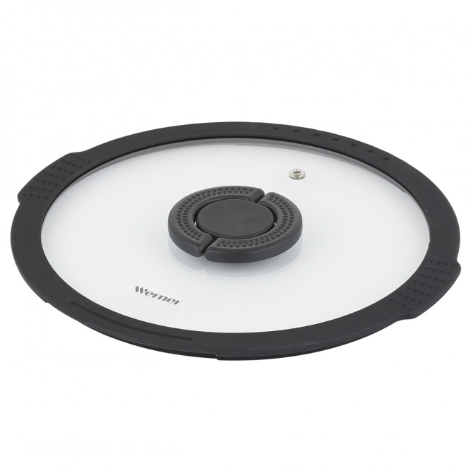 Кришка скляна Gipfel Werner Imola GP-50209 24 см чорна - изображение 1