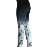 Легінси жіночі спортивні з пуш-ап Tie Dye gradient 20479 L чорні ...