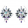 Наклейки кристали для грудей Crystals 12 8561 14х9 см
