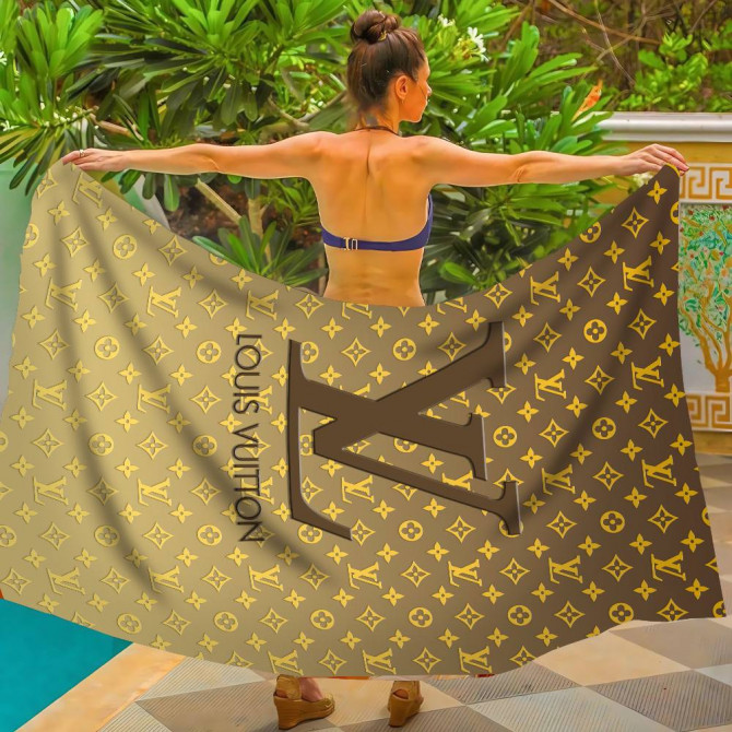 Парео пляжне з 3D принтом Golden Luxe 31050 120х150 см - изображение 1