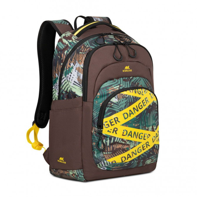 Рюкзак міський Rivacase 5461 Jungle 30 л коричневий - изображение 1