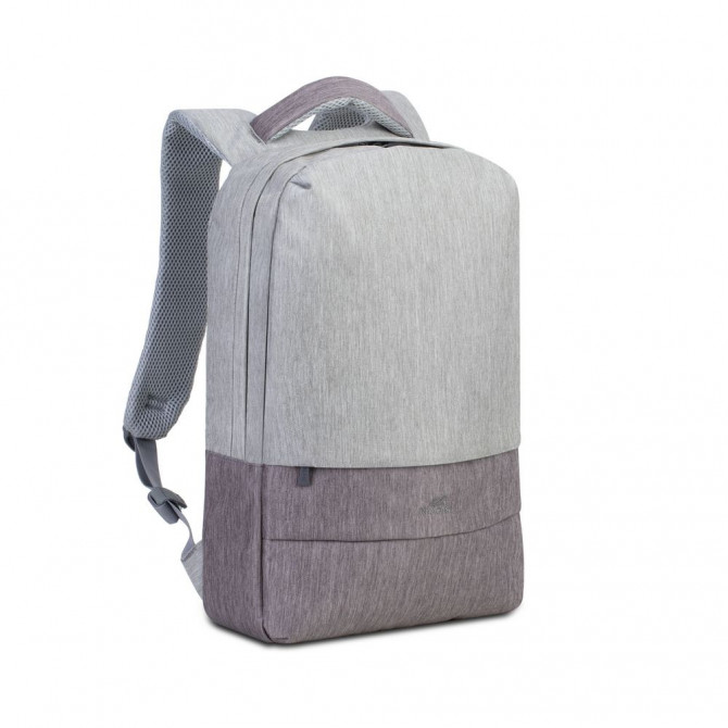 Рюкзак міський Rivacase 7562 Grey/Mocha 12х30.5х46 см сірий із мо... - изображение 1