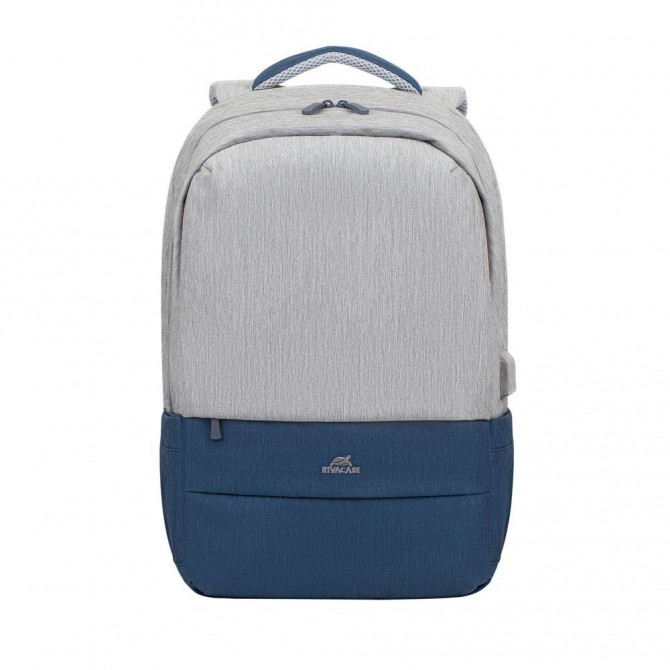 Міський рюкзак Rivacase 7567 Grey/Dark Blue 30.5х48х15 см сірий з... - изображение 1