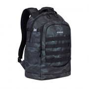 Міський рюкзак Rivacase 7631 navy camo 32х22х48 см темно-синій ка...