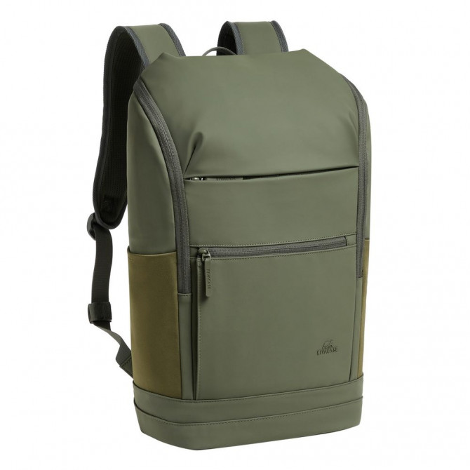 Рюкзак міський Rivacase 7856 Olive Green 20 л оливковий із зелени... - изображение 1