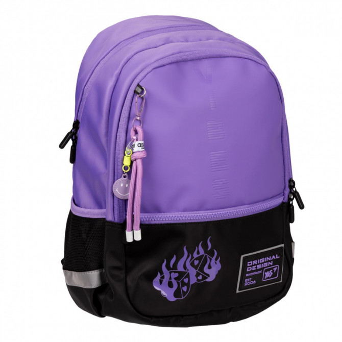 Рюкзак міський YES T-113 Lilac Cubes 559966 14,2 л - изображение 1